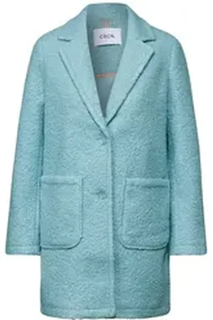 CECIL Langmantel Curly Fake Wool Reve 16102 blau|grün L