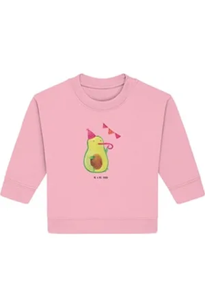 Mr. & Mrs. Panda Longpullover Avocado Party Zeit 12. - 18. Monat - Cotton Pink - Geschenk, Veggie, (1-tlg) rosa 12. - 18. Monat