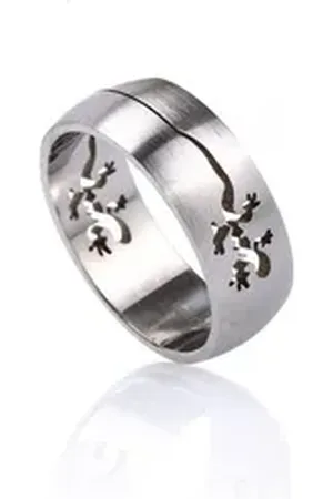 Karisma Trauring Edelstahl Ring Freundschaftsring Motiv Gecko Unisex RSS41 - 49 (15.6)