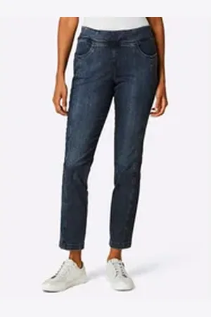 ASCARI Jeansshorts Schlupfjeans blau 25