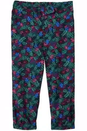 Vertbaudet 3/4-Hose Mädchen 3/4-Hose aus fließendem Stoff grün 110