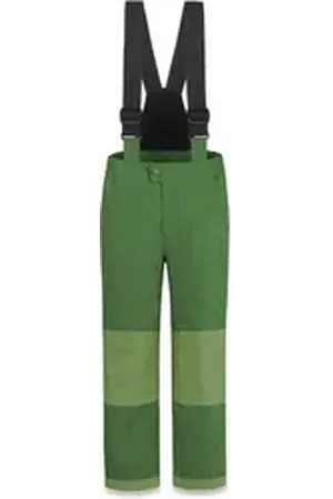 Normani Schneehose Kinder Winterhose Salcha Gefütterte Thermohose mit abnehmbaren Hosenträgern -Junge und Mädchen orange 122-128