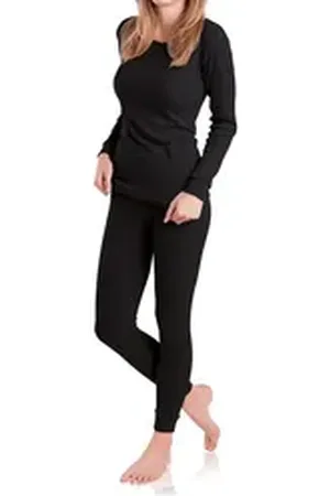 MT Thermohose Damen Ski- & Thermowäsche Set - Thermo Unterwäscheset schwarz S