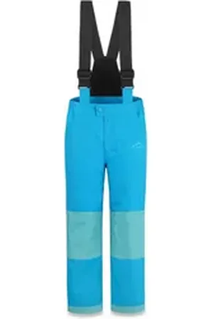 Normani Schneehose Kinder Winterhose Salcha Gefütterte Thermohose mit abnehmbaren Hosenträgern -Junge und Mädchen orange 98-104
