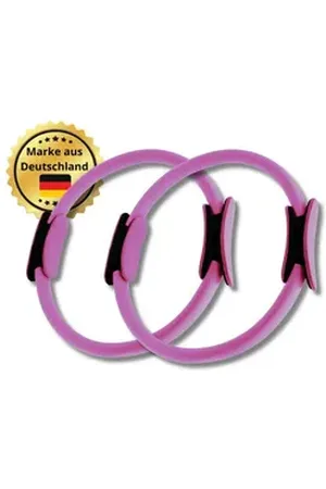 Bennett Winch Pilates-Ring Ganzkörpertraining im Set (2, 5 oder 10 Stück), Umweltfreundlich (2-tlg), Ideal für jedes Geschlecht, jedes Alter und jedes Trainingslevel rosa