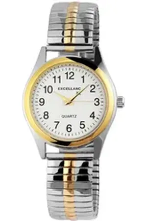Excellanc Quarzuhr Hiyam Herrenuhr mit Edelstahlzugband, Herrenuhr Edelstahl