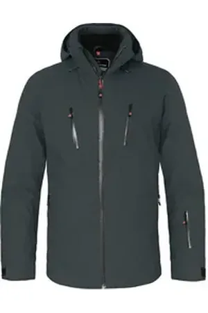 Bergson Skijacke RESO 2 Herren Skijacke & Winterjacke, wattiert 20000 mm Wassersäule, Normalg grau normal | 48