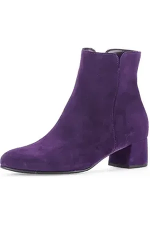 Gabor Stiefelette, Blockabsatz, Businesschuh, Ankleboots mit Best Fitting-Ausstattung lila 41 EU