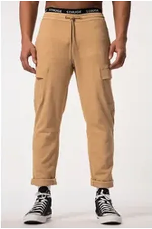 STHUGE Schlupfhose Cargohose FLEXLASTIC® Elastikbund bis 8 XL braun|rosa 4XL