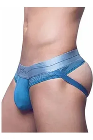 2EROS String Aktiv Boreas Jockstrap Underwear Faded Denim M blau M