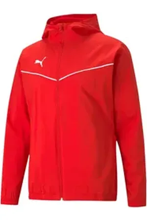 PUMA Regenjacke Herren Allwetterjacke teamRISE All Weather Jacket 657396 rot S