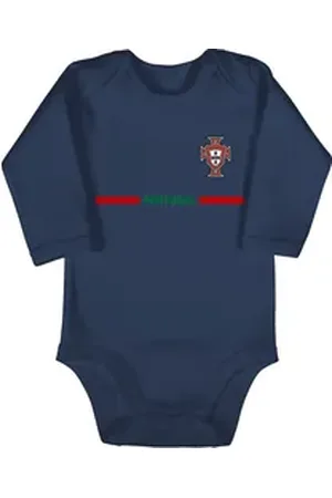 Shirtracer Shirtbody Portugal Trikot Wappen, Portugiesisches Fan-Motiv 2026 Fussball WM Fanartikel Baby blau 3/6 Monate