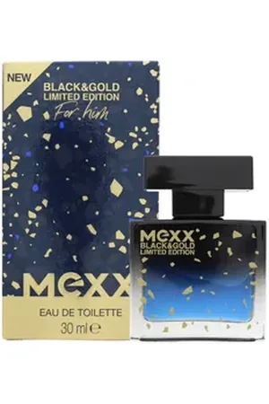 Mexx Eau de Toilette Black & Gold Limited Edition Man EDT Eau de Toilette 30ml holzig