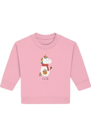 Mr. & Mrs. Panda Longpullover Einhorn Pilz 12. - 18. Monat - Cotton Pink - Geschenk, Einhörner, Uni (1-tlg) rosa 12. - 18. Monat