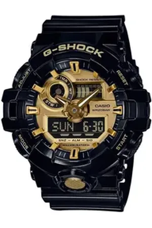 Casio G-SHOCK Chronograph, Quarzuhr,Armbanduhr,Herrenuhr, digital,Resinband,bis 20bar wasserdicht goldfarben