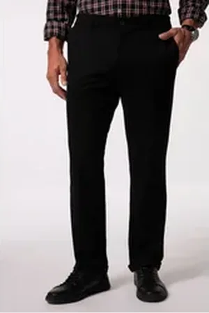 Boston Park 5-Pocket-Jeans Chino Bauchfit Bund seitlich elastisch schwarz 66