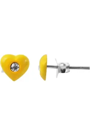 Akzent Ohrring-Set Amanda 925/- Echt Silber Kinder Ohrstecker "Amanda", Herz mit (Paar), Mädchen Ohrring silberfarben