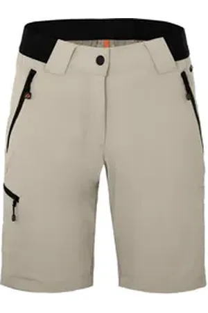Bergson Outdoorhose VIDAA COMFORT Bermuda Damen Wandershorts, leicht, strapazierfähig, Normalgrößen, beige beige 40