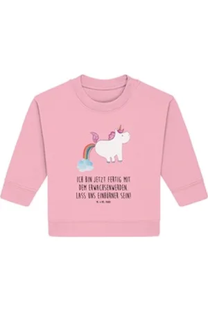 Mr. & Mrs. Panda Longpullover Einhorn Pupsen 12. - 18. Monat - Cotton Pink - Geschenk, Einhörner, U (1-tlg) rosa 12. - 18. Monat