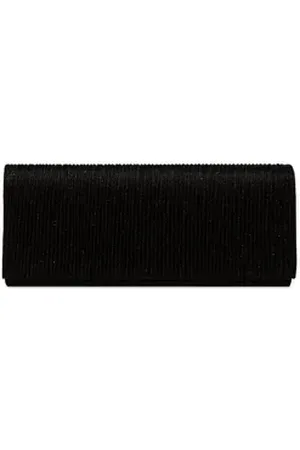 CASPAR Clutch TA514 elegante Damen Glitzer Abendtasche schwarz