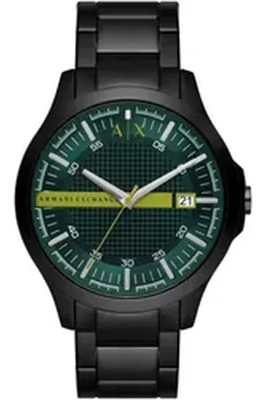 Giorgio Armani ARMANI EXCHANGE Quarzuhr AX2450, Armbanduhr, Herrenuhr, Datum, analog, Edelstahlarmband schwarz