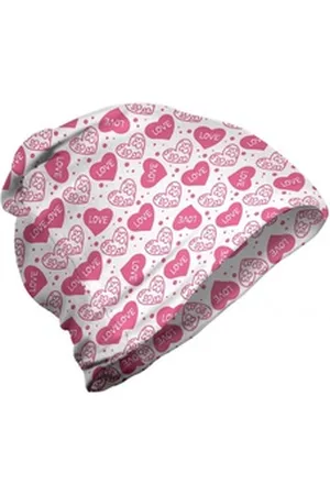 Abakuhaus Beanie Wandern im Freien Vintage Valentine Floral Love Heart weiß