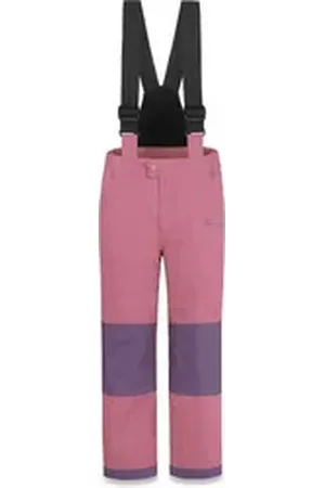 Normani Schneehose Kinder Winterhose Salcha Gefütterte Thermohose mit abnehmbaren Hosenträgern -Junge und Mädchen orange 158-164