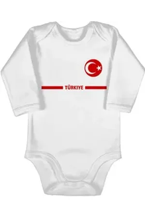 Shirtracer Shirtbody Türkei Trikot Wappen, Türkiye mit Stolz, Türkisches Fan-Motiv 2026 Fussball WM Fanartikel Baby weiß 6/12 Monate