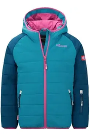 TROLLKIDS Skijacke Hafjell PRO Wasserabweisend blau 116