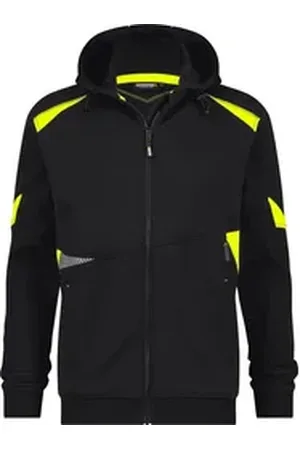 Dassy Kurzjacke Kapuzensweatshirt Santos gelb|schwarz L