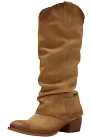 Felmini Stiefel Leder Bikerboots braun 38 EU