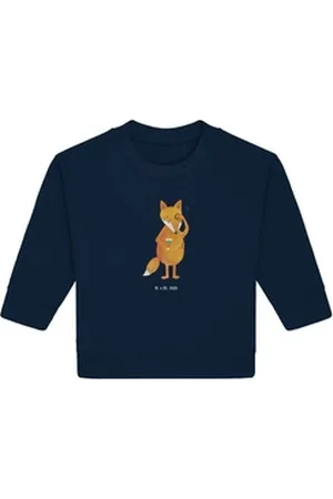Mr. & Mrs. Panda Longpullover Fuchs Lord 6. - 12. Monat - French Navy - Geschenk, Cocktail, Baby Bu (1-tlg) blau 6. - 12. Monat