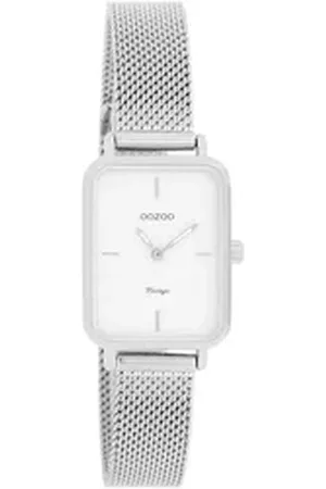 Oozoo Quarzuhr C20350, Armbanduhr, Damenuhr, Edelstahlarmband, analog silberfarben