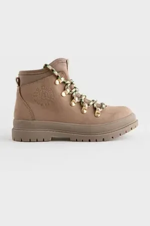 Next Wanderstiefel zum Schnüren Schnürstiefelette (1-tlg) beige 30,5 EU