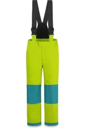 Normani Schneehose Kinder Winterhose Salcha Gefütterte Thermohose mit abnehmbaren Hosenträgern -Junge und Mädchen orange 158-164