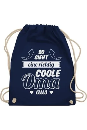 Shirtracer Turnbeutel So sieht eine richtig coole Oma aus Pfeile, Oma Geschenk blau
