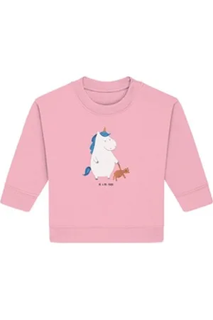 Mr. & Mrs. Panda Longpullover Einhorn Teddy 12. - 18. Monat - Cotton Pink - Geschenk, Einhorn Deko, (1-tlg) rosa 12. - 18. Monat