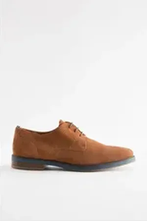 Next Derby-Schuhe aus Veloursleder Schnürschuh (1-tlg) braun 47 EU