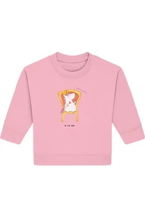 Mr. & Mrs. Panda Longpullover Einhorn König 6. - 12. Monat - Cotton Pink - Geschenk, Präsident, Pri (1-tlg) rosa 6. - 12. Monat