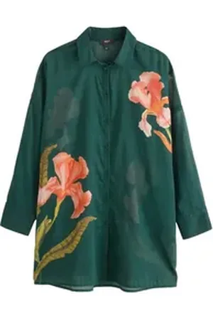Next Strandshirt Strandkleid aus 100 % Baumwolle (1-tlg) grün 44 (GB: 16)
