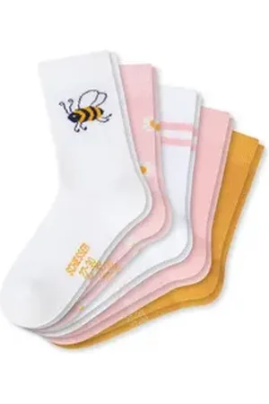 Schiesser Freizeitsocken Unisex Socken 5er Pack Baumwolle (Packung, 5er Pack) bunt|rosa 23-26