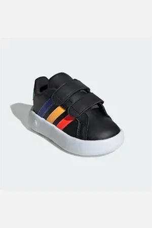 adidas Sportswear GRAND COURT 2.0 KIDS Klettschuh Design auf den Spuren des Superstar, für Kinder schwarz 27 EU