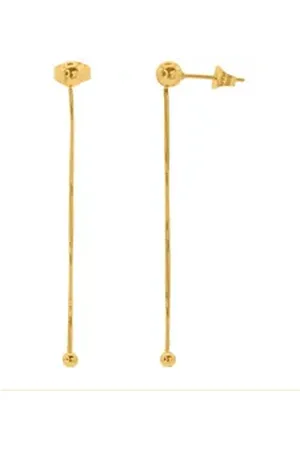 Heideman Paar Ohrstecker Quinta goldfarben (Ohrringe, inkl. Geschenkverpackung), Ohrhänger Frauen goldfarben