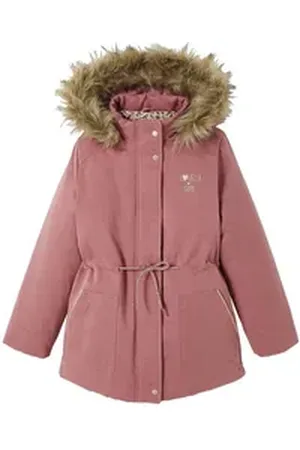 Vertbaudet Parka Mädchen 3-in-1-Winterjacke mit Recycling-Polyester lila|rosa 146/152