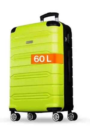 Nowi Hartschalen-Trolley Koffer Hartschalenkoffer mit Zahlenschloss & 8 Rollen Trolley, Zahlenschloss grün 68 cm