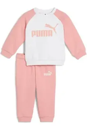 PUMA Jogginganzug Minicats Essentials Raglan Crew Set Kinder rosa 68