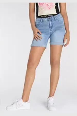 ARIZONA Jeansshorts Ultra-Stretch extra eng geschnitten, krempelbare Beinabschlüsse blau 36