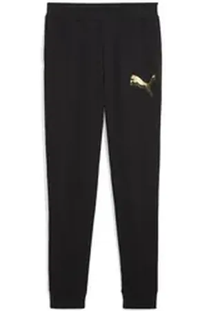 PUMA Sporthose ESS METALLIC Jogginghose Damen schwarz XL
