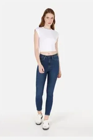 Colins Girlfriend-Jeans Skinny Fit High Waist Skinny Leg Damenjeans 26-30