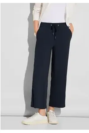 Street one Culotte Elastikbund mit Tunnelzug blau 36